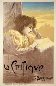 19世紀後半のポスター広告「La Critique」